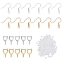 Brass Earring Hooks, Ear Wire, with Ice Pick Pinch Bails and Plastic Ear Nuts