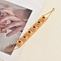 Elegant Crown Alloy Pave Red Cubic Zirconia Flat Round Link Chain Bracelets for Women