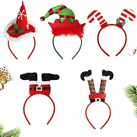 Christmas Plastic Hair Bands, Hair Accessories for Party Prop Decorations