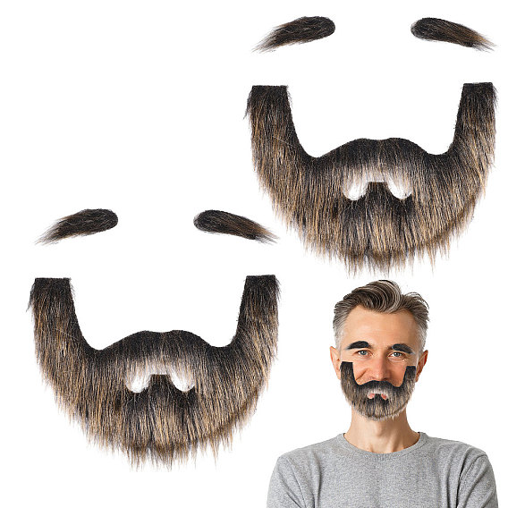 Тканевые искусственные брови и усы, аксессуары для косплея на Рождество и Хэллоуин