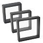 6Pcs 3 Style Transparent Acrylic 3D Floating Frame, Display Holder/Box/Frames, for Jewelry, Gift Display, Square