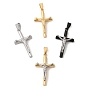 304 подвески из нержавеющей стали, религия Иисус крест амулеты, вакуумное покрытие pvd