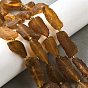 Rohe, raue, natürliche Bernsteinperlenstränge, Nuggets, mit Glasperlen
