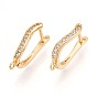 Латунный микропаве кубический цирконий кольцо серьги фурнитура, без свинца, без никеля и без кадмия