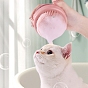 Plastic Dog Cat Bath Brush, Soft Silicone Bubble Brush, Massage Brush for Short Haired Dogs Cats Shower
