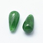 Natural Myanmar Jade/Burmese Jade Charms, Dyed, Drop