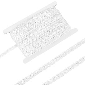 30 ярдов хлопчатобумажной кружевной ленты с цветком, Цветочная отделка для украшения свадебного платья