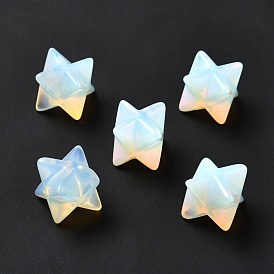 Opalite Beads, No Hole/Undrilled, Merkaba Star