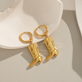 Серьги-кольца из нержавеющей стали