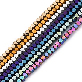 Гальванические немагнитных гематит бисер пряди, граненые, кубические