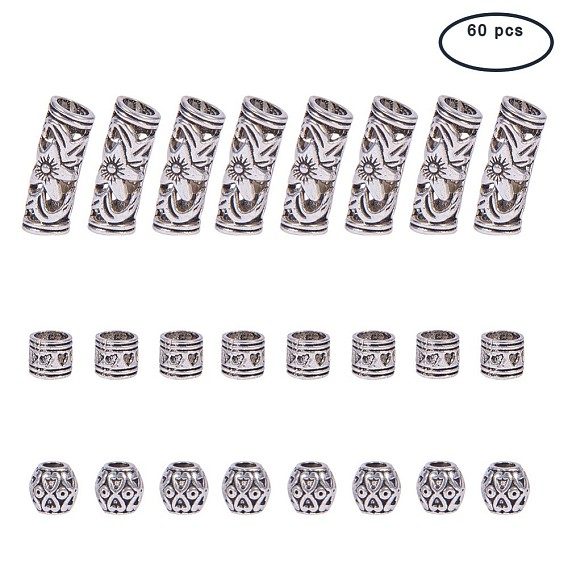 Сплавочные овальные бусины тибетского стиля 