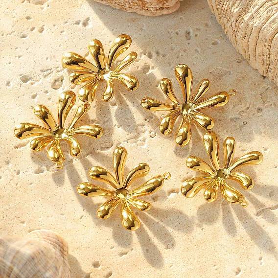 304 подвески из нержавеющей стали, цветочный шарм