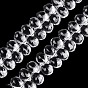 Transparent Glass Beads Strands, Top Drilled Beads, Teardrop