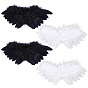 4Pcs 2 Colors Feather Wings Costume for Dolls Miniature Accessories