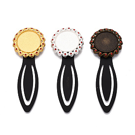 Закладки из сплава и железа, с плоским круглым вращающимся подносом и стразами