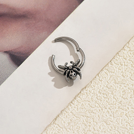 304 Кольца для носа в виде паука из нержавеющей стали на Хэллоуин для мужчин и женщин, без потускнения