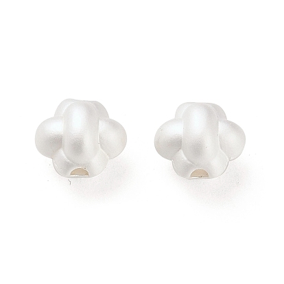 Perles d'alliage mat, fleur