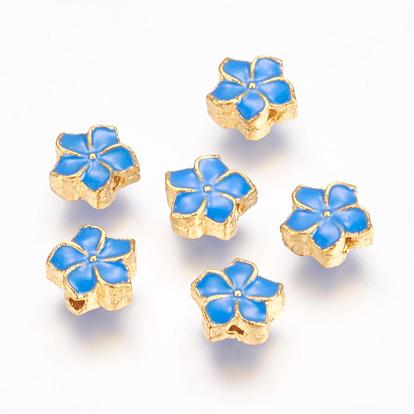 Des perles d'émail en alliage, fleur