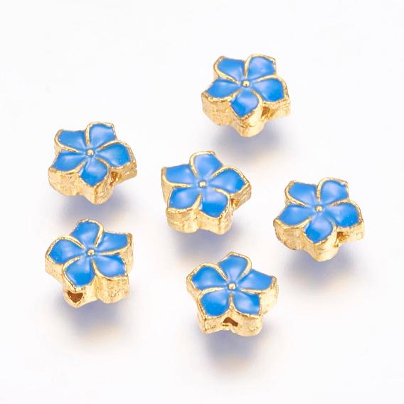 Des perles d'émail en alliage, fleur