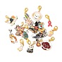 Alloy Enamel Pendant Decorations, Mixed Shapes