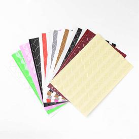 Triangle DIY PVC Label Paster Picture Stickers, 11x15mm, about 102pcs/sheet