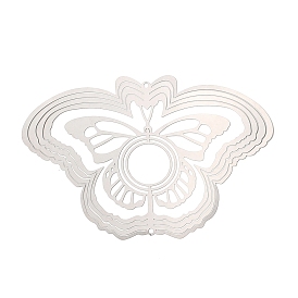 201 нержавеющая сталь 3 вращающийся подвесной ветряной спиннер, для украшения сада внутри и снаружи помещения, не тускнеет, цвет нержавеющей стали