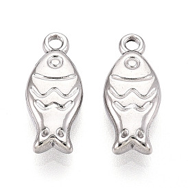 304 Stainless Steel Fish Charms
