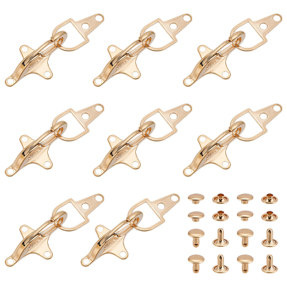 8 пряжка из сплава для сумок, карабин, застежка-кнопка, пуговица для одежды, с заклепками, швейная фурнитура для пальто пуховика