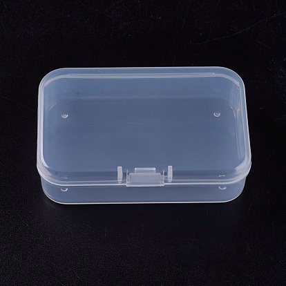 Transparent Plastic Bead Containers, Cuboid