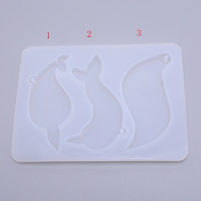 Self Defence Keychain Silicone Molds, Non-Contact Door Opener Silicone Mold, for Door Handles, Elevator Buttons and Public Equipment