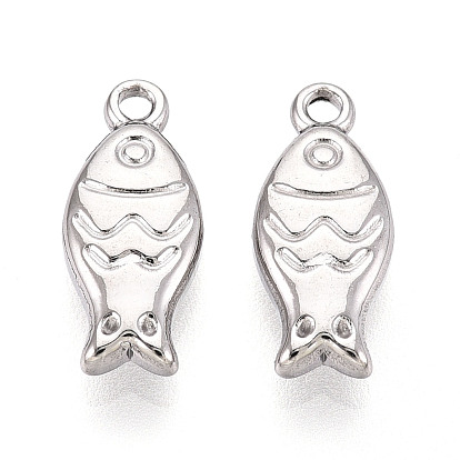 304 Stainless Steel Fish Charms