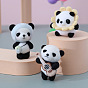 Panda Pendant Decoration DIY Needle Felting Beginner Kits, including Wool, Felting Needle, Foam Board, Instruction