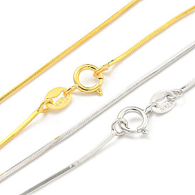 925 Sterling Silver Snake Chain Necklaces