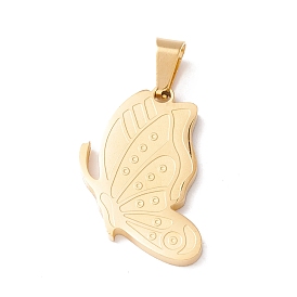 Вакуумное покрытие pvd 304 подвеска из нержавеющей стали, бабочка