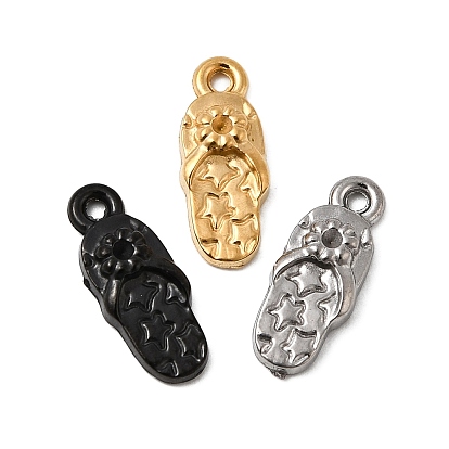 304 Настройки горный хрусталь из нержавеющей стали кулон, тапочки подвески, ионное покрытие (ip)