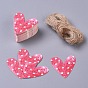 Paper Gift Tags, Hange Tags, For Arts and Crafts, with Jute Twine, for Wedding, Valentine's Day, Heart