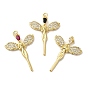 Стойка металлическая латунная микропрофилированная кубическая циркония подвески, без кадмия и без свинца, долговечный, реальный 18 k позолоченный, фея