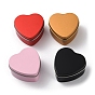 Tinplate Iron Heart Shaped Candle Tins, Gift Boxes with Lid, Storage Box