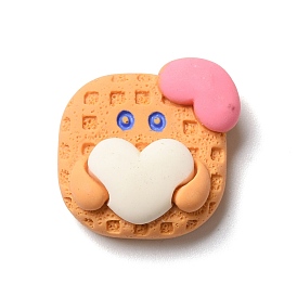 Opaque Resin Decoden Cabochons, Imitation Food, Cookie