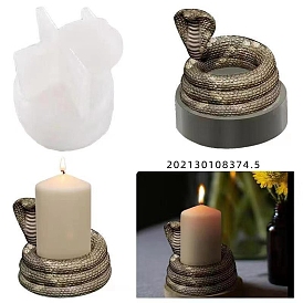Snake Silicone Candle Holder Molds, Resin Casting Molds, for UV Resin, Epoxy Resin Craft Making