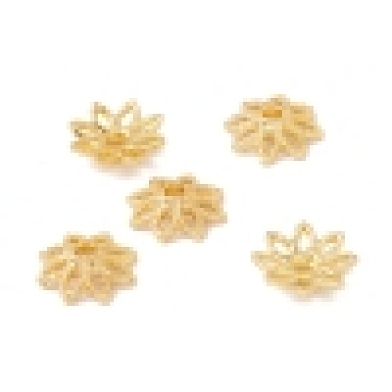 Multi-Petal Brass Bead Caps, Cadmium Free & Lead Free & Nickle Free, Flower
