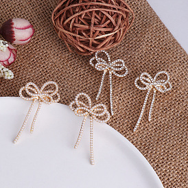 Colorful Ethnic Style Butterfly Knot Earrings with Pearl for Women