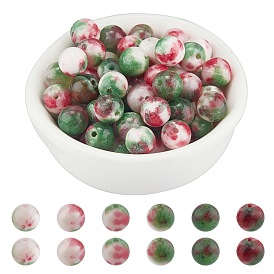 ARRICRAFT Natural Persian Jade Beads Strands, Dyed, Round