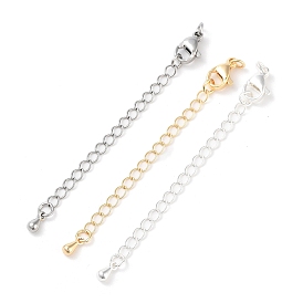 Brass Chain Extender, End Chains, Teardrop