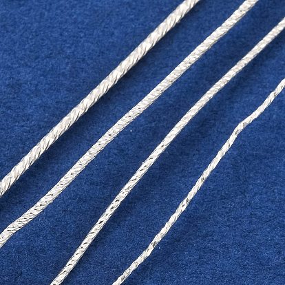 925 пробка из стерлингового серебра, полужесткий провод, блестящая текстурированная круглая ювелирная проволока