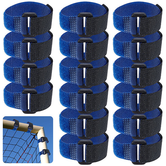 Nylon Cable Straps, with ABS Plastic Clasps and Hook and Loop Fastener