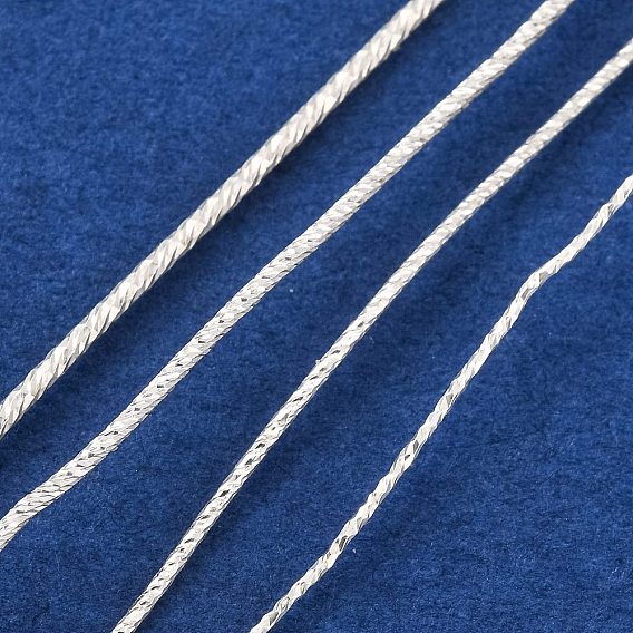 925 пробка из стерлингового серебра, полужесткий провод, блестящая текстурированная круглая ювелирная проволока