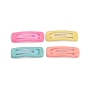 Rectangle Spray Painted Iron Snap Hair Clip for Girls