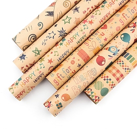 Colorful Gift Wrapping Paper, Rectangle, 80g Paper, Folded Flower Bouquet Wrapping Paper Decoration