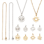 Набор для самостоятельного изготовления ожерелья с подвеской в виде солнца, включая подвески 304 и 201 из нержавеющей стали, 304 из нержавеющей стали ожерелье решений
